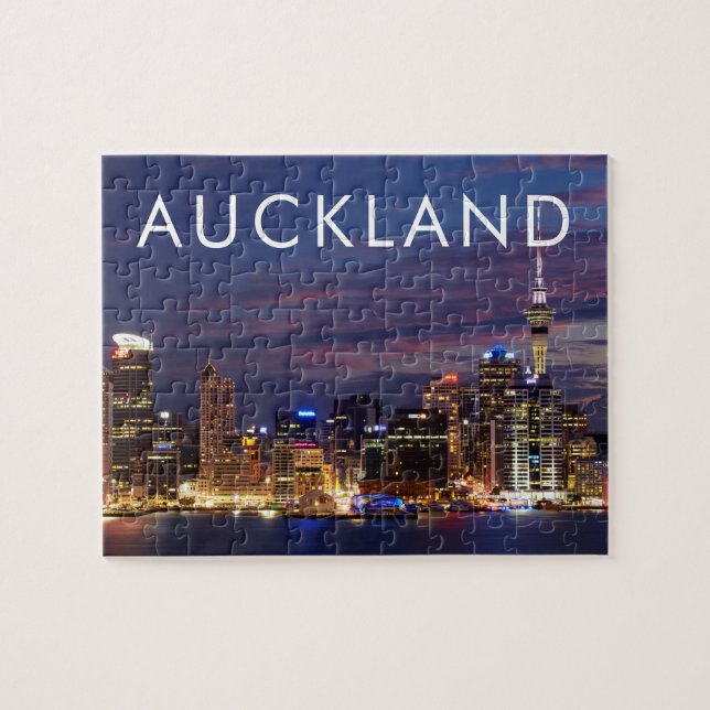 Puzzle Paysage urbain d'Auckland City (Horizontal)