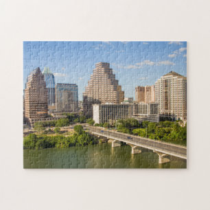 Puzzle Paysage urbain de Downtown sur le lac Lady Bird