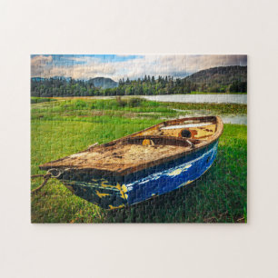 Puzzle Paysage vert de bateau