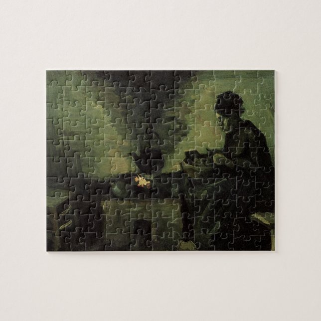 Puzzle Paysanne au coin du feu par Vincent van Gogh (Horizontal)