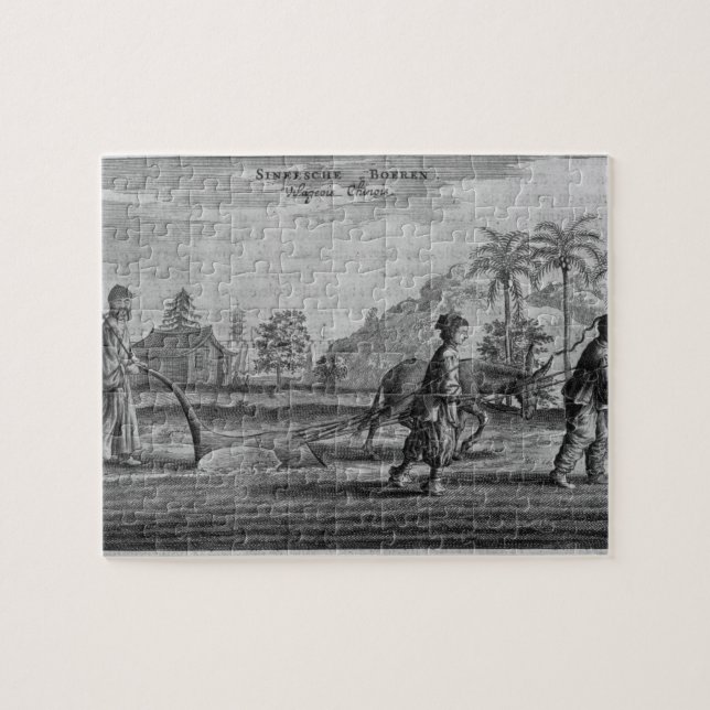 Puzzle Paysans chinois, une description générale d'un (Horizontal)