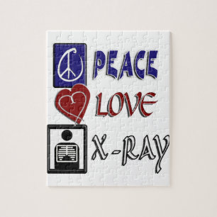 PUZZLE PEACE LOVE X-RAY RADIOLOGY