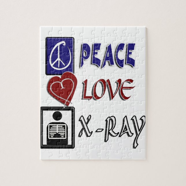PUZZLE PEACE LOVE X-RAY RADIOLOGY (Vertical)