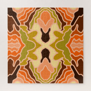 Puzzle Peach Fuzz Boho Shabby Chic géométrique Art Abstra