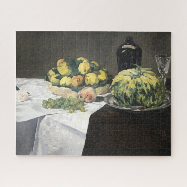 Puzzle Peaches au citron de la vie morte par Manet Impres (Horizontal)