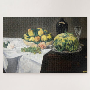 Puzzle Peaches au citron de la vie morte par Manet Impres
