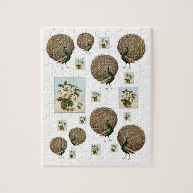 Puzzle Peacock (Vertical)