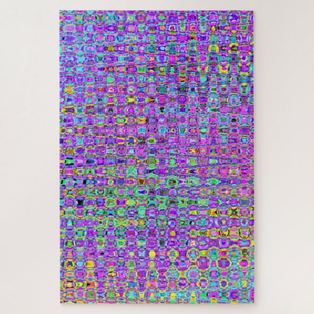 Puzzle Peacock violet (Vertical)