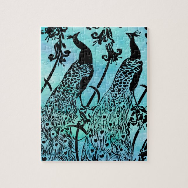 Puzzle Peacocks (Vertical)