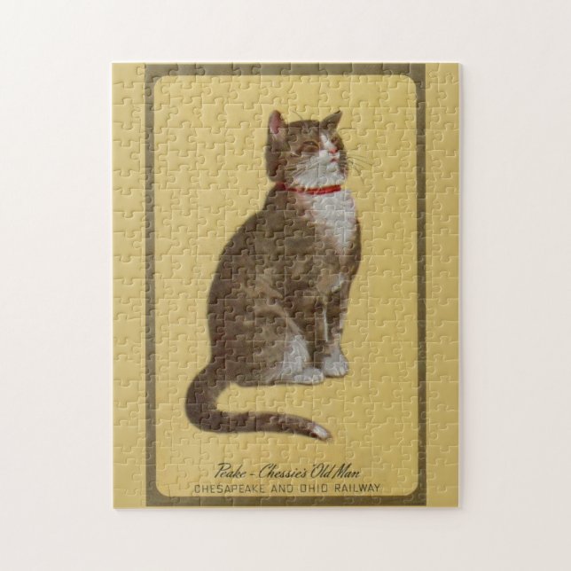 Puzzle Peake, le chat tabby de Chessie (Vertical)