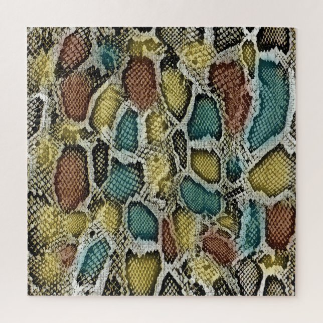 Puzzle Peaux de serpent colorées : conception transparent (Vertical)