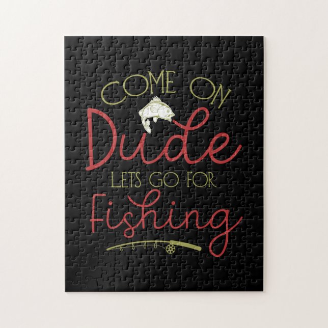 Puzzle Pêche Art Let Go To Fishing (Vertical)