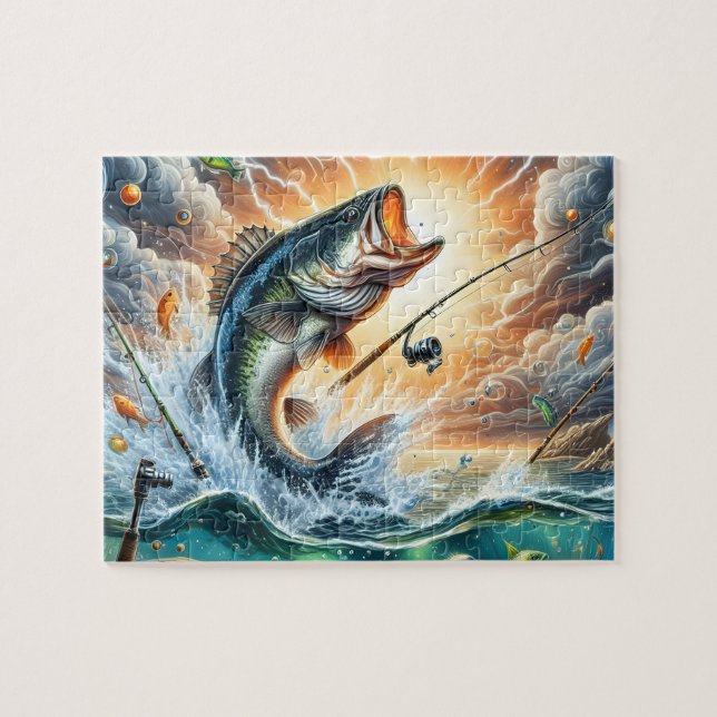 Puzzle Pêche au bass (Horizontal)