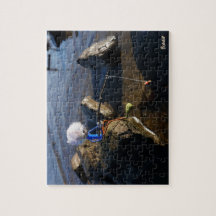 Pêche Fubby sur une pierre.