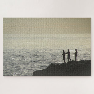 Puzzle pêche sur roche