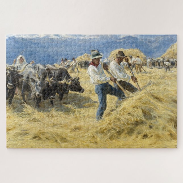 Puzzle Peder Severin Kroyer - Threshing dans les Abruzzes (Horizontal)