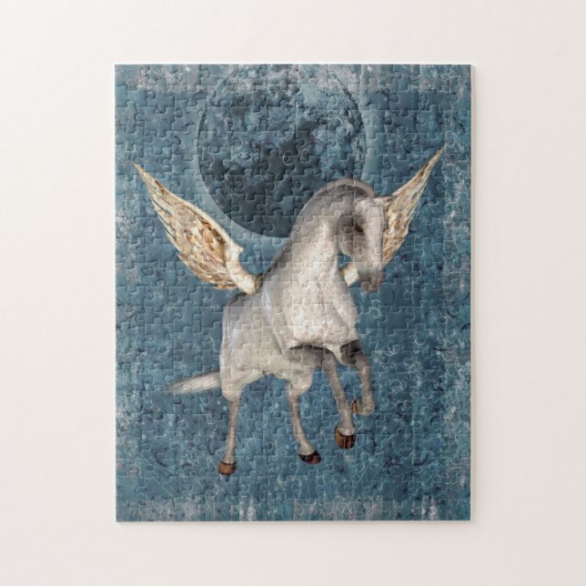 Puzzle Pegasus Blue Moon Imaginaire Cheval Art (Vertical)