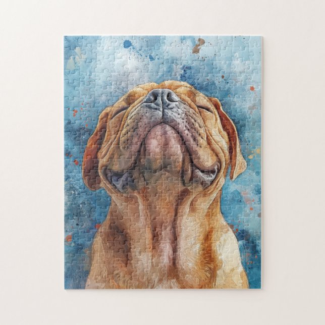 Puzzle Peinture à l'aquarelle Shar Pei (Vertical)