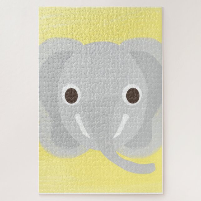Puzzle peinture à l'éléphant (Vertical)