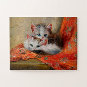 Puzzle Peinture à l'huile de chat mignon de Meta Plückeba