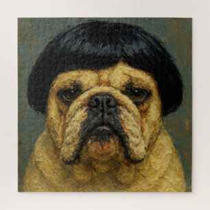 Puzzle Peinture à l'huile de chien sérieux (#1)