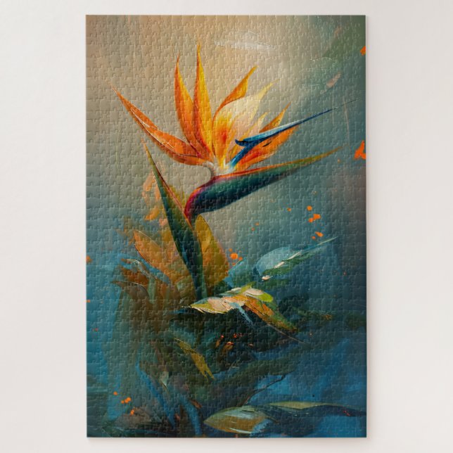 Puzzle Peinture à l'huile d'Oiseau du Paradis (Vertical)