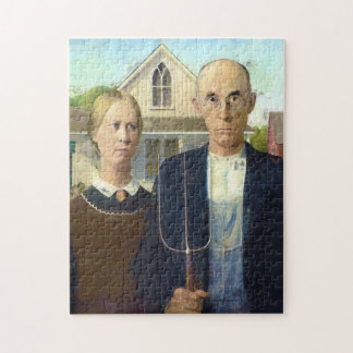 Puzzle Peinture à l'huile gothique américaine