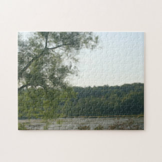 Puzzle Peinture à l'huile photo Arbre par marais
