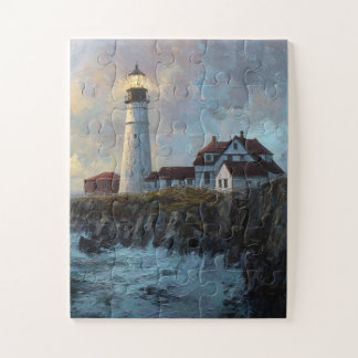 Puzzle Peinture à l'huile texturée du phare