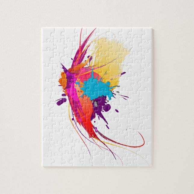 Puzzle Peinture à papillon exotique Abstraite (Vertical)