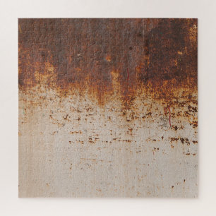 Puzzle Peinture à peeling, texture murale rouillée.