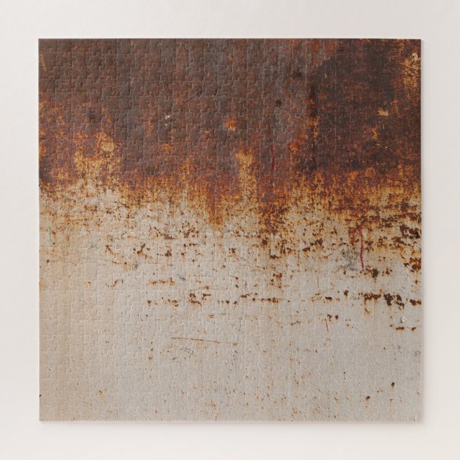 Puzzle Peinture à peeling, texture murale rouillée. (Vertical)