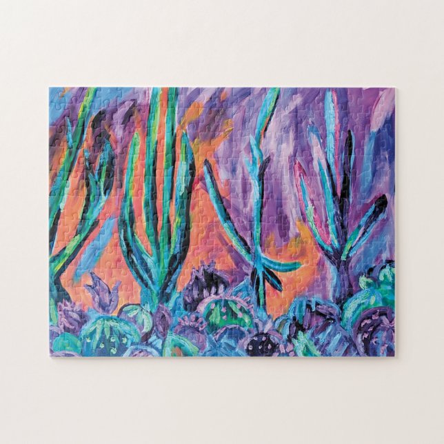Puzzle Peinture Abstraite Colorée  (Horizontal)