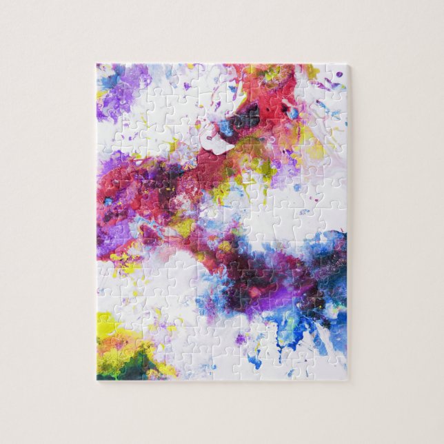 Puzzle Peinture Abstraite colorée (Vertical)