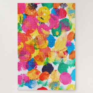 Puzzle Peinture abstraite colorée mignonne