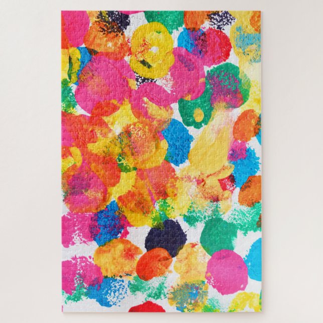 Puzzle Peinture abstraite colorée mignonne (Vertical)