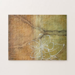 Puzzle Peinture abstraite de silhouette sur l'arrière -