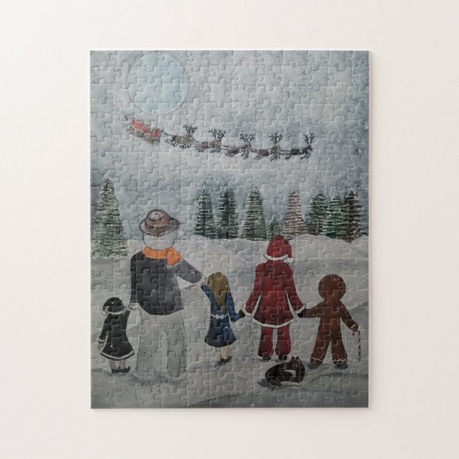Puzzle Peinture Amis de Fête par Alfred Fox (Vertical)
