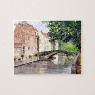 Puzzle Peinture aquarelle de Bruges par Farida Greenfield