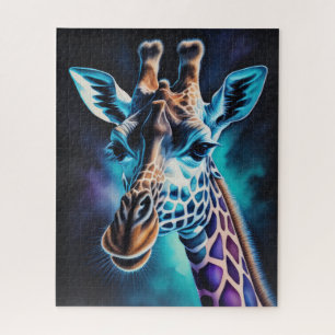 Puzzle Peinture aquarelle d'une girafe