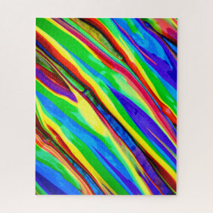 Puzzle Peinture arc-en-ciel Abstraite