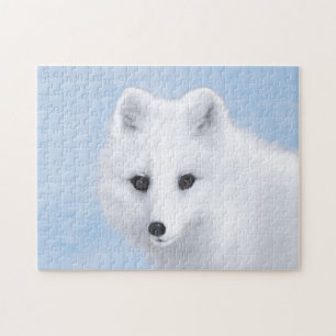 Puzzle Peinture Arctic Fox - Art original de la faune
