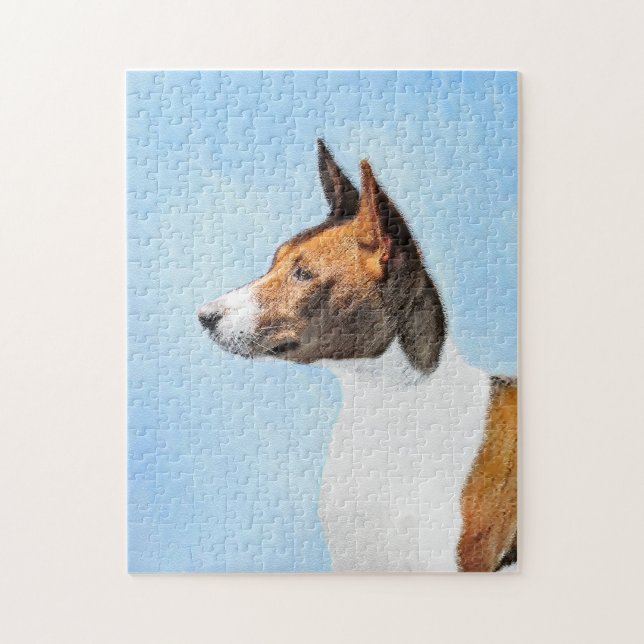 Puzzle Peinture Basenji - Belle Art Original (Vertical)