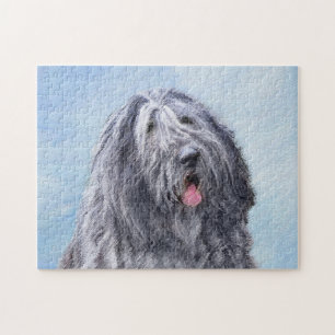 Puzzle Peinture Bergamasco Sheepdog - Chien original mign