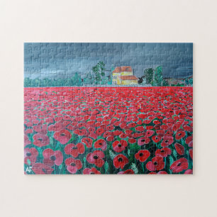 Puzzle Peinture Campo de Amapolas par Alfred Fox
