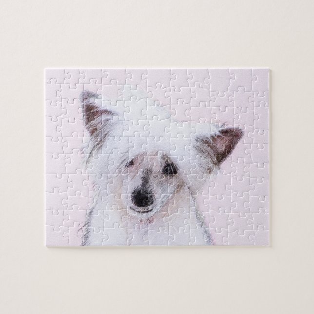 Puzzle Peinture chinoise en poudre - Art Chien (Horizontal)