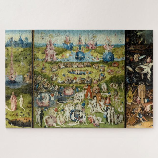 Puzzle Peinture d'art Vintage surréaliste Hieronymus Bosc (Horizontal)