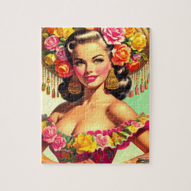 Puzzle Peinture de beauté vintage (Vertical)