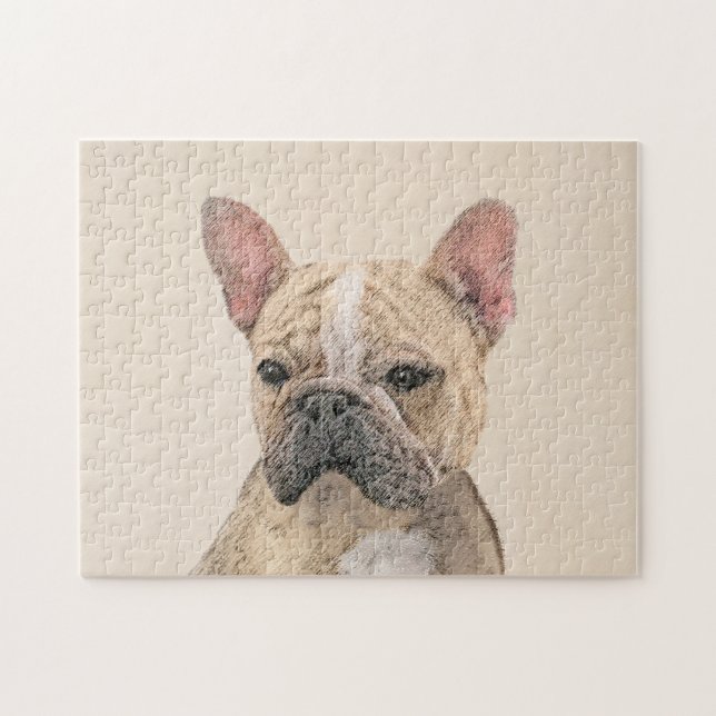 Puzzle Peinture de Bouledogue Français (Sable) - Original (Horizontal)