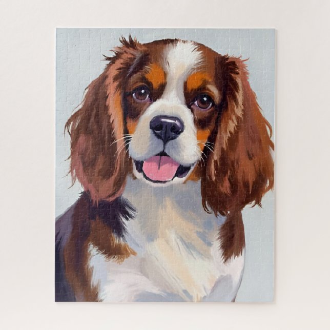 Puzzle Peinture de chien Cocker Spaniel (Vertical)